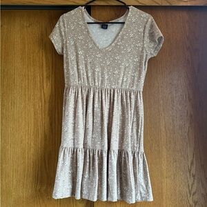 Floral Print Short Sleeve Dress